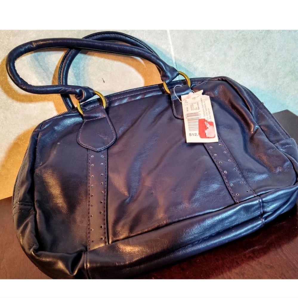 Xhilaration Elegant Black Leather Handbag